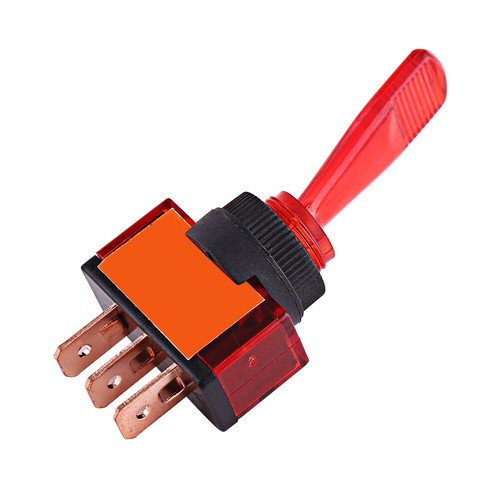 4Pcs 12V 20A LED On/Off 3 Pin SPST Toggle Rocker Switch For Car Truck ...