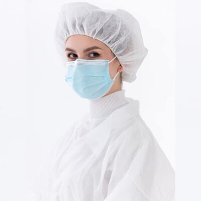 Case of 1000 Disposable Hair Nets Bouffant Caps 24 inch Food  display picture 2