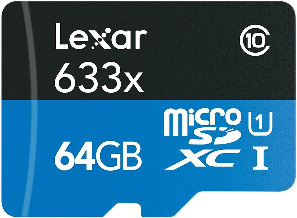 Lexar High-Performance microSDXC 633x 64GB UHS-I/U1 USB 3.0 Flash Memory Card - Image 2 of 4
