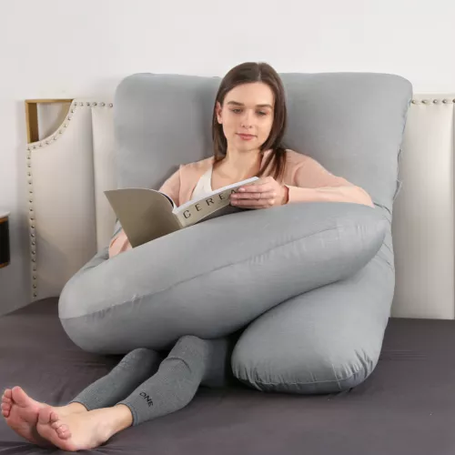 Pregnancy Pillow Full Body Maternity Women U/J-Shape Side Sleeper Support Pillow - Picture 115 of 129