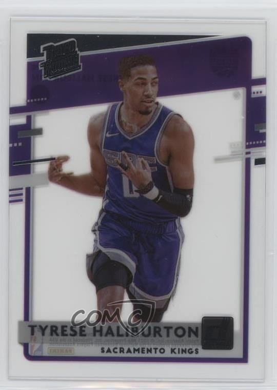 2020-21 Panini Clearly Donruss Rated Rookie Tyrese Haliburton #75 4vc