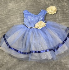 weissman dance costume child Size 7 With Hair Bow