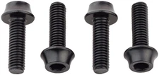 Wolf Tooth Water Bottle Cage Bolts - Set/4, Aluminum, Black
