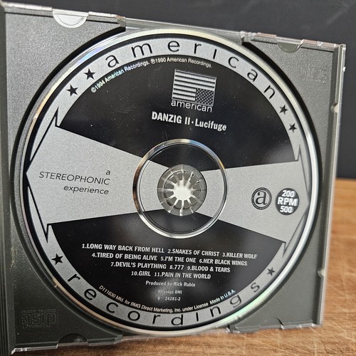 Danzig Lucifuge Cd Promo, w/Hype Sticker, 1990 Def American Usa Misfits,Samhain - Foto 4 di 4