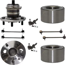 Detroit Axle Front Rear Wheel Bearing & Hub Ball Joint Sway Bar for 2007-