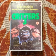 Critters 3 VHS Tape - Classic Cult Horror Sci-Fi Film, Rated 15 VGC
