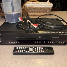 Magnavox ZV427MG9 DVD Recorder VCR Combo HDMI DVD Works, Remote, Cables  Discs
