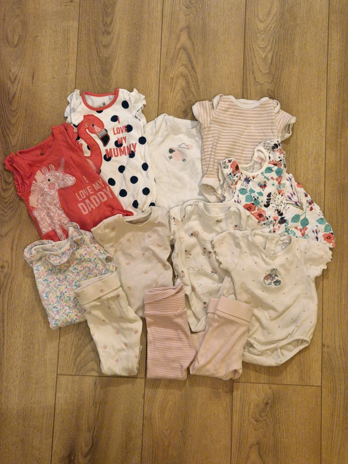 12x Newborn Baby To 3 Months Clothing Girls Clothes Bundle Childrens Mixed Lot