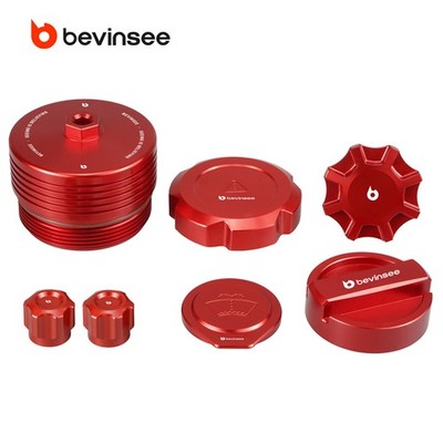 Set of 7 Engine Cap Package Red For BMW E9X E8X N51 N52 N54 N55 N20 N26