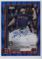 2025 Topps Chrome Rookie Blue RayWave Refractor 145/150 Bailey Horn Auto 1t5q