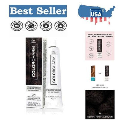 COLORCHARM 2 Oz Hair Gloss - Demi-Permanent Color with Shea Butter & No Ammonia