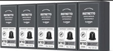 Ristretto Aluminium Coffee Pods Compatible with Nespresso 100 Count (5 Packs of 0.19 per lighter