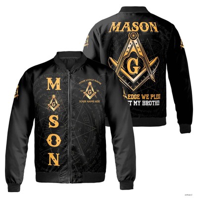 Customized When We Pledge We Pledge To The East My Brother Bomber Jacket S-5XL