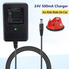 12 Volt Jeep SUV Bumper Cars Power Adapter, 24V Charger for Kids Ride On Toys