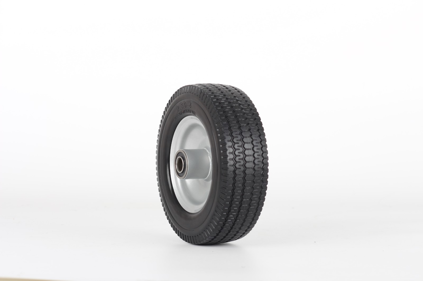 2-Pack 8 x 2.50-4 Solid Flat free Tire & Wheel for Hand Truck Trolley Cart