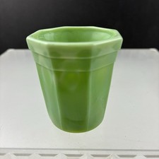 Akro Agate Children  s Dishe Octagonal Tumbler Green