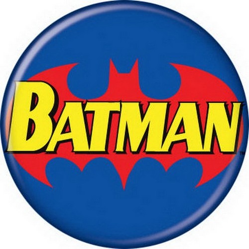 DC Comics Batman Logo Blue Licensed 1.25 Inch Button 82017 - Picture 2 of 5