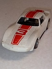 HO Slot Car Tyco Corvette C5 3 White/red