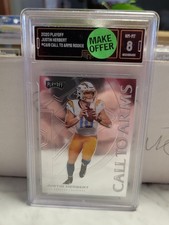 2020 Panini Playoff - Call to Arms  #CA-19 Justin Herbert (RC) GMA 8