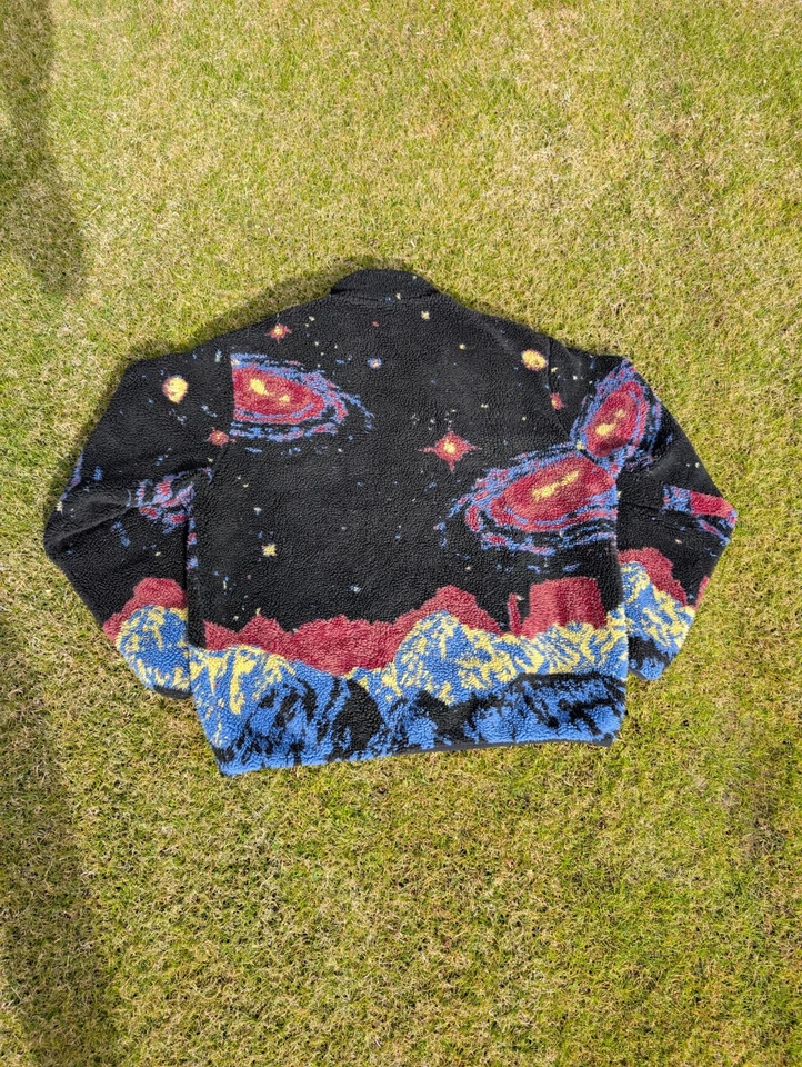 Chaqueta polar stussy cosmos reversible Sherpa talla grande | TOTALMENTE AUTÉNTICA Foto 3 de 4