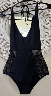 L Space Fireside one piece black swimsuit size 8 Excellent Condition