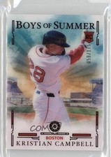 2025 Panini Boys of Summer Red 50/175 Kristian Campbell #77 pe8