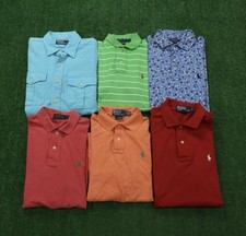 Lot of 6 Polo Ralph Lauren Short Sleeve Mesh Shirt Polos Men  s Size Small I125