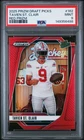 2025 Panini Prizm Draft Picks Football Red Tavien St. Clair #162
