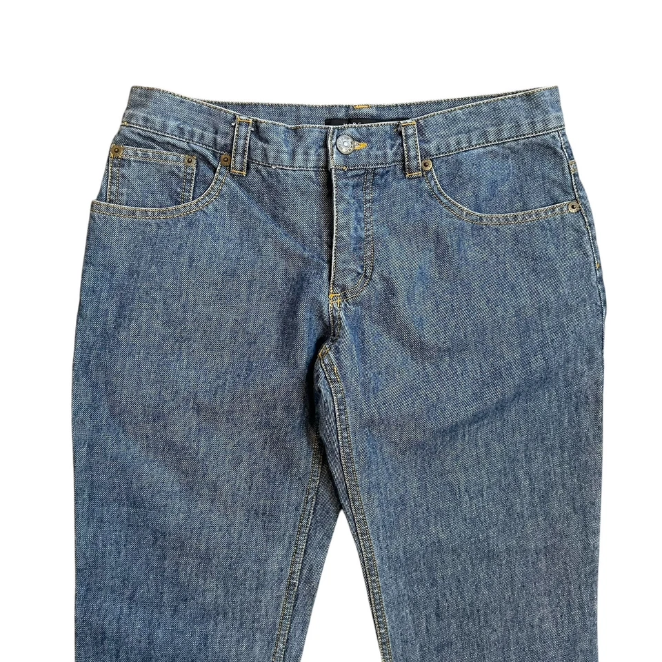 Женские укороченные джинсы Marc Jacobs с манжетами размер 6 средняя стирка низкая талия прямые - Изображение 4 из 4