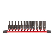 SHOCKWAVE Deep Impact Socket - 1/4 Inch Drive - 12 Piece set - MILWAUKEE