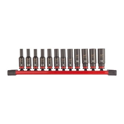 SHOCKWAVE Deep Impact Steckschlüssel - 1/4 Zoll Antrieb - 12-teiliges Set - MILWAUKEE
