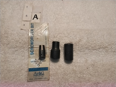 3pc 1/4''-3/8'' DRIVE 1/4''-5/16''-7/16'' BIT HOLDER SOCKET SET USA  