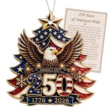 USA 250th Anniversary Christmas Ornament Patriotic Decor