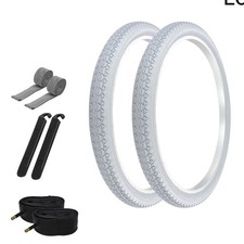 PRO TIRES 26 x 2.125 Gray P-123A W/ TUBES, RIM STRIPS, TIRE LEVERS