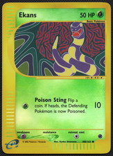 Ekans 108/165 Expedition Base Set Reverse Holo | Light Play on eBay