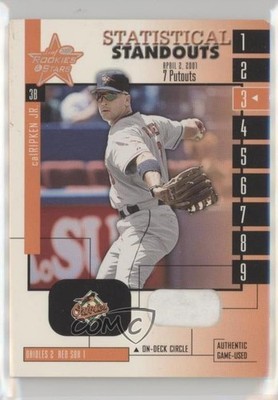 2001 Leaf Rookies & Stars Statistical Standouts Super /50 Cal Ripken Jr HOF 7xr