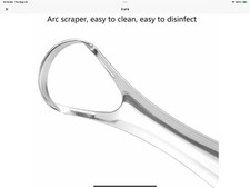 1. Przydatny skrobak do języka ze stali nierdzewnej środek do czyszczenia języka jamy ustnej usta medyczne