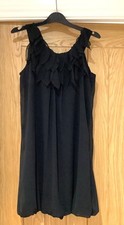 AX PARIS black   short  dress size SIZE 8 mini ruched  hem