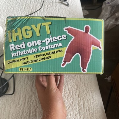 Red Inflatable Costume Full Body Suit IHGYT  NEW
