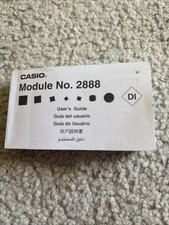 Casio Replacement Module No 2888 Users Guide ...