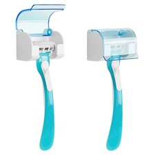 2 Pack Razor Holder with Cover for Shower Wall, Self Adhesive Razor Stand Sha...