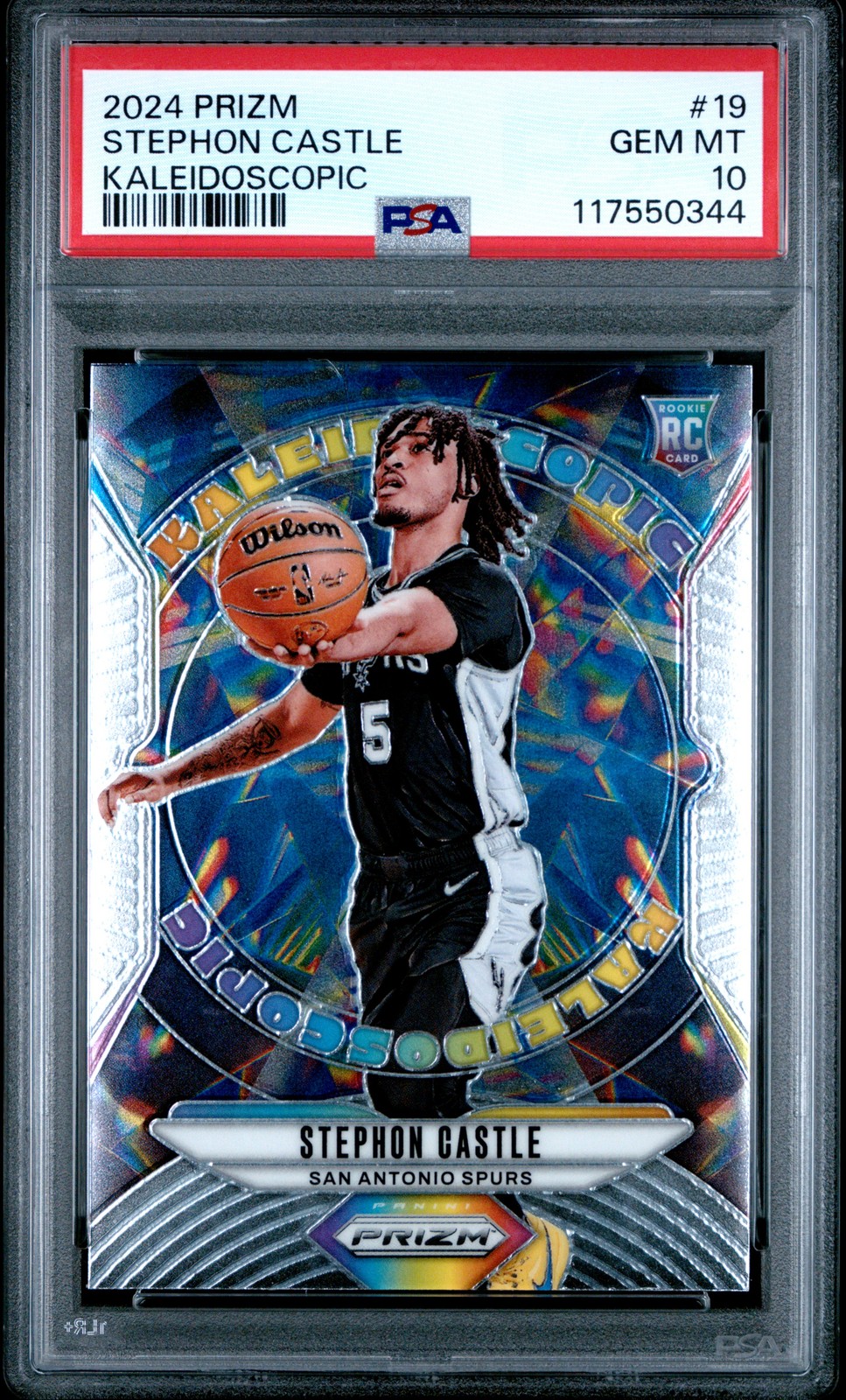 2024 PANINI PRIZM KALEIDOSCOPIC #19 STEPHON CASTLE PSA 10
