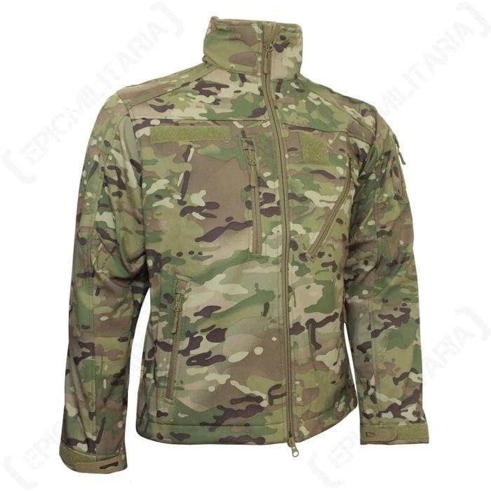 Multitarn Camo Softshell SCU Jacket - Windproof - Water Resistant - Zip Pockets
Opens in a new windo