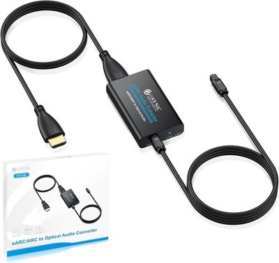 Professioneller 192 kHz eARC ARC Audio-Extraktor ARC HDMI auf optischen Audio...