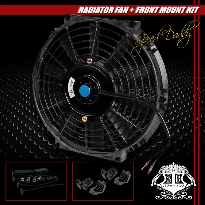 Radiador de carreras de aluminio completo de 2 filas + 2x ventilador de 10" para 91-99 Sentra B13/B14 200SX/NX Foto 3 de 4