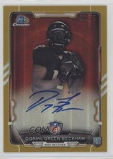 2015 Bowman Chrome Rookie Gold Refractor 36/75 Dorial Green-Beckham Auto 5o1