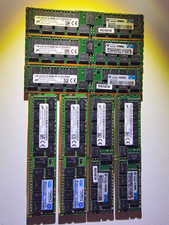 Lot of 7x Micron 16GB DDR4-2133MHz 2Rx4 ECC Reg Server RAM 112GB - TESTED WORKIN