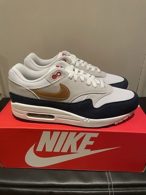 V RARE 2024 NIKE AIR MAX 1 UK 8.5 OLYMPICS  86 87 BIG BUBBLE OG ONE HM9604-400