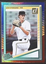 2025 Donruss Levi Sterling Red and Blue #164 Pittsburgh Pirates