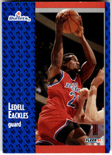 1991-92 Fleer #204 LEDELL EACKLES Washington Bullets NBA Basketball